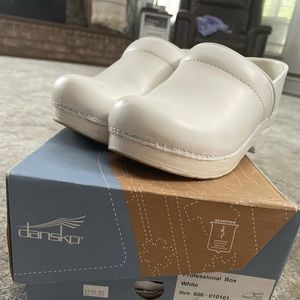White Danskos size 37.